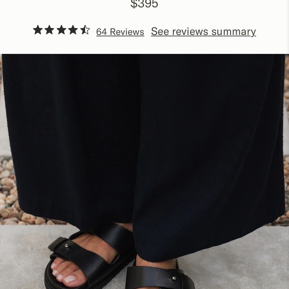 Jenni Kayne Double Strap Black Sandals - Picture 9 of 16